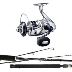 Rod & Reel Combos Shimano Saragosa SWA 8000 & Shimano Sentire 691 Pelagic PE 3-6 Jig Combo