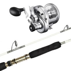 Rod & Reel Combos Shimano Speedmaster 25 2-Speed & Terez OH 66XXH - 50-150lb Trolling/Live Baiting Combo