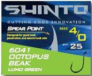 Hooks Shinto 6041 Octopus Lumo 25pk