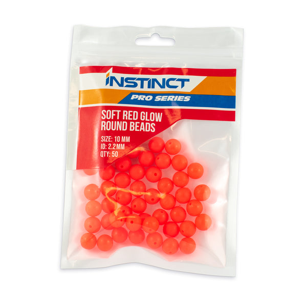 Terminal Tackle Instinct Pro Soft Lumo Red Glow Beads 10mm 3 Terminal Tackle Instinct Pro Soft Lumo Red Glow Beads 10mm