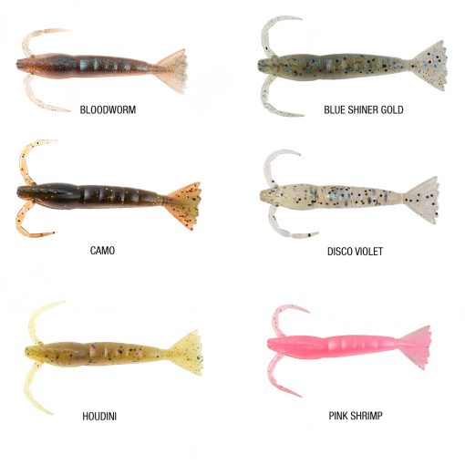 Berkley Lures Powerbait Power Shrimp Soft Plastics 3 Berkley Lures Powerbait Power Shrimp Soft Plastics