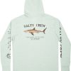 Clothing Salty Crew Bruce Hood Tech Tee Long Sleeve -Cheap Ifish Store SC bruce tech hood sage back 600x