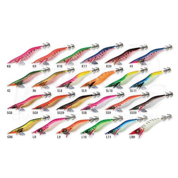 Squid Jigs Yo-Zuri Aurie-Q 3 Squid Jigs Yo-Zuri Aurie-Q