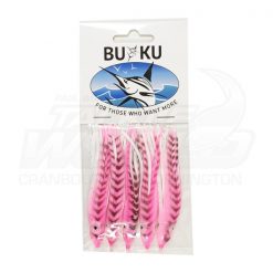 Lures BUKU Octopus Skirt 3.5 -Cheap Ifish Store buku octskirt35redblkwht 600x