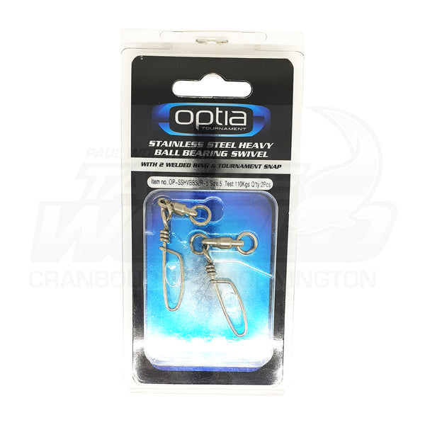 Terminal Tackle Optia S/S Heavy Ball Bearing Swivel Snap 3 Terminal Tackle Optia S/S Heavy Ball Bearing Swivel Snap