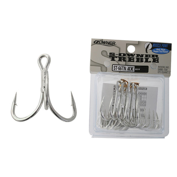 Owner Treble ST-66TN Treble Hooks 3 Owner Treble ST-66TN Treble Hooks