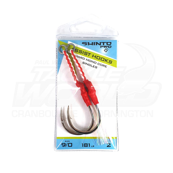Shinto Pro Assist Hooks - Hard Mono Core Singles 3 Shinto Pro Assist Hooks - Hard Mono Core Singles