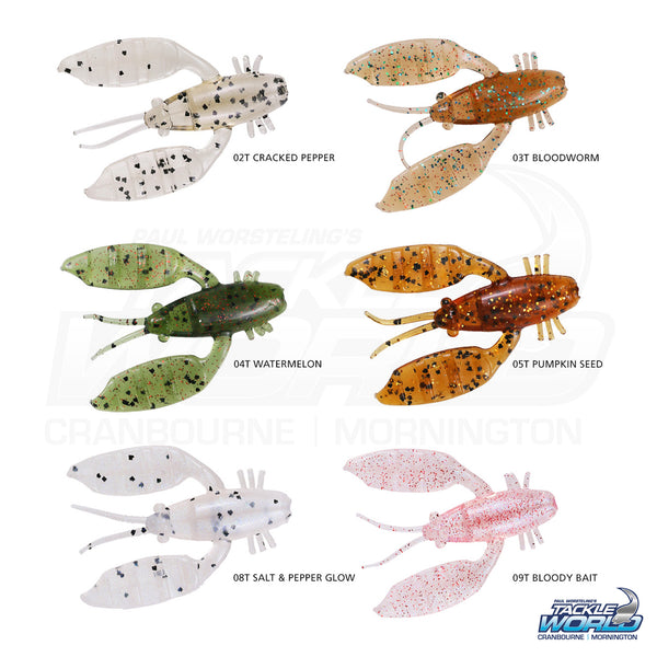 Lures Squidgies Bio Tough Crawler 3 Lures Squidgies Bio Tough Crawler