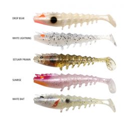 Lures Squidgies Prawn Paddle Tail Soft Plastics