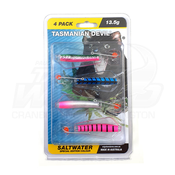 Gillies Lures Tassie Devil Saltwater Special Edition 4 Pack 3 Gillies Lures Tassie Devil Saltwater Special Edition 4 Pack