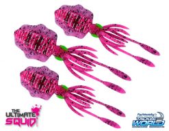 River 2 Sea Lures Ultimate Squid Chasebaits 150mm PINK TIGER